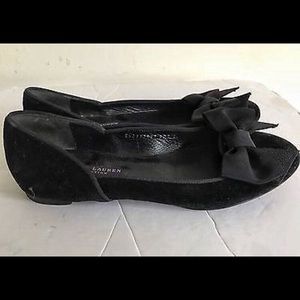 Ralph Lauren Shoes - Ralph Lauren Collection Velvet Bow Flats Ralph Lauren Shoes - Ralph Lauren Collection Velvet Bow Flats